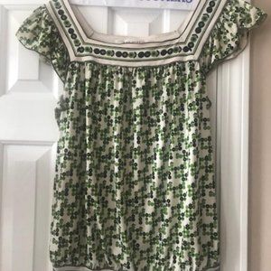 Max Studio Green Decorative Blouse